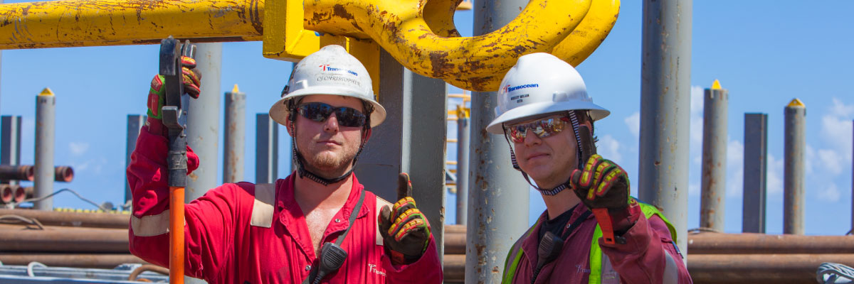Two DES Engineering Group employees offshore